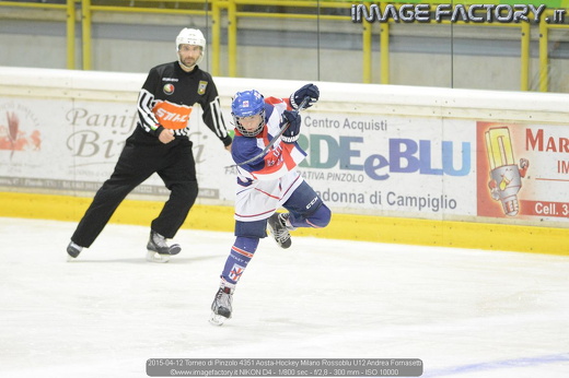 2015-04-12 Torneo di Pinzolo 4351 Aosta-Hockey Milano Rossoblu U12 Andrea Fornasetti